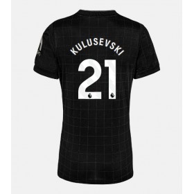 Dámské fotbalový oblečení Tottenham Hotspur Dejan Kulusevski #21 Venkovní košile 2025-26 Krátkým Rukávem